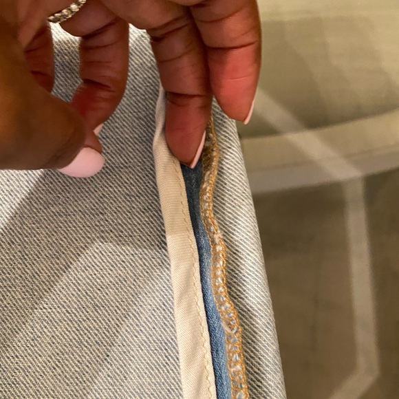 HELMUT LANG REVERSED DENIM MINI SKIRT 26 - Picture 10 of 14